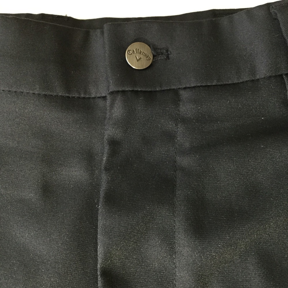 Callaway Golf Pants Mens 34x30 Black Performance Stretch Flat Front Casual - Picture 8 of 11